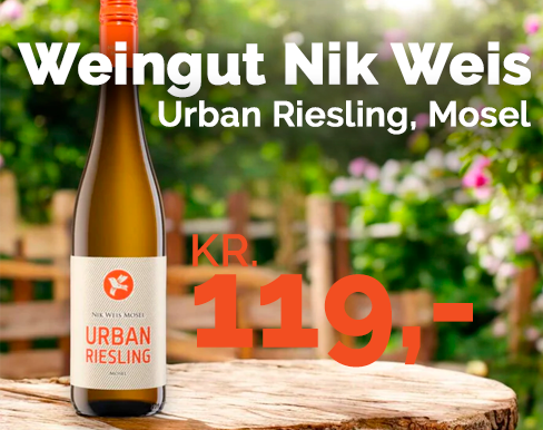 Nik Weis - Urban Riesling Mosel 10,5% alk. Nik Weis - Urban Riesling Mosel 10,5% alk.